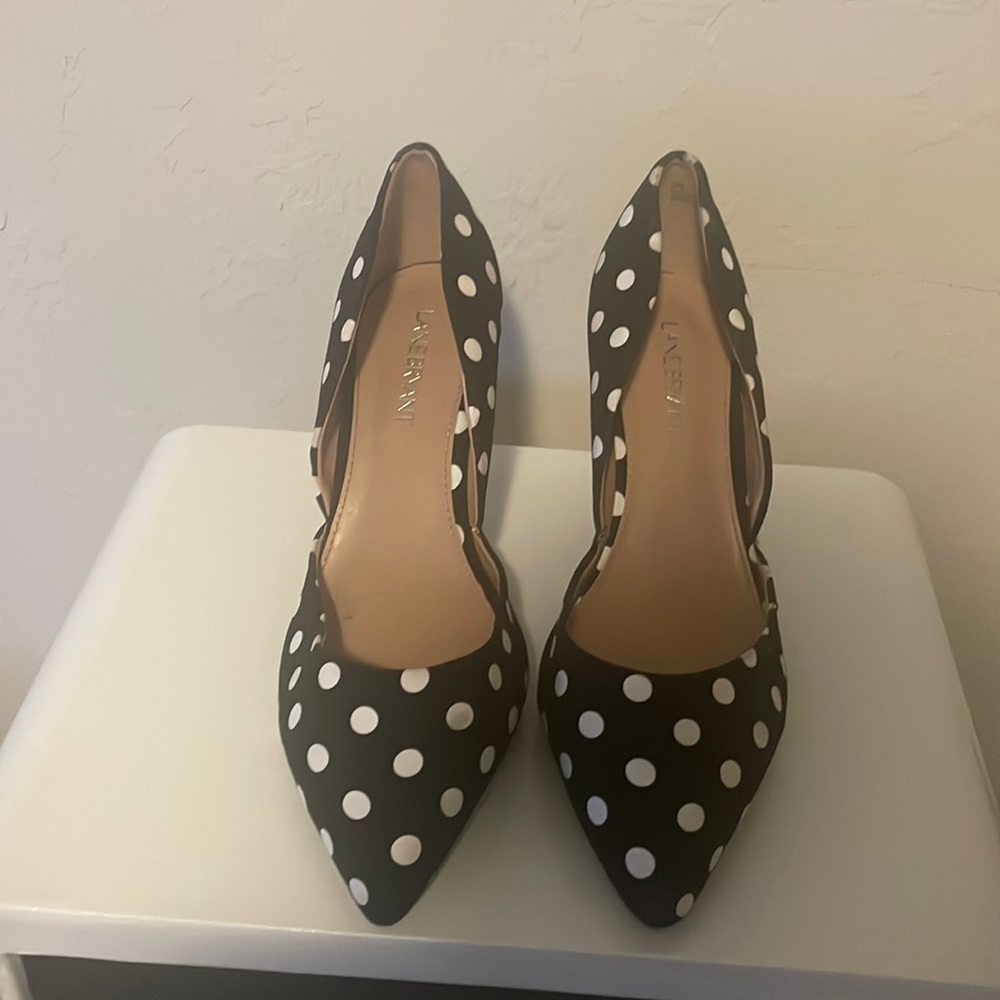 Lane Bryant 9W Polka Dot Pump